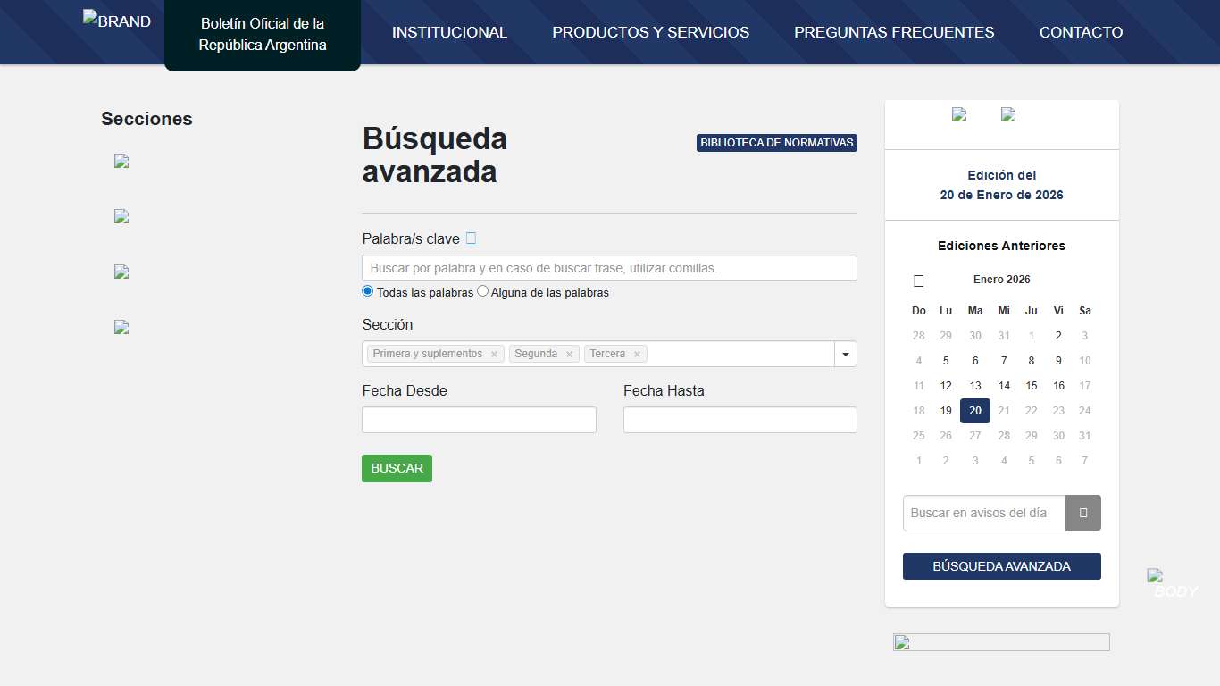 BOLETIN OFICIAL REPUBLICA ARGENTINA